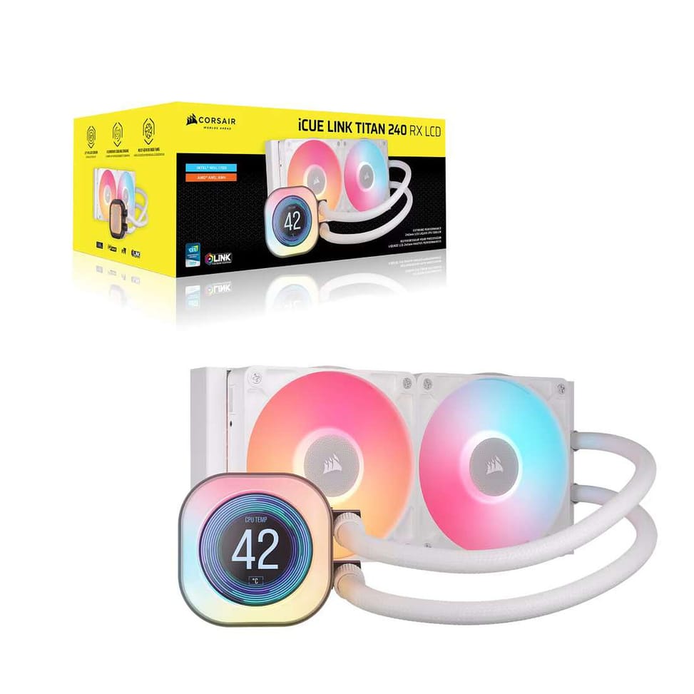 Corsair Titan 240 RX LCD RGB (Blanc) — image 4