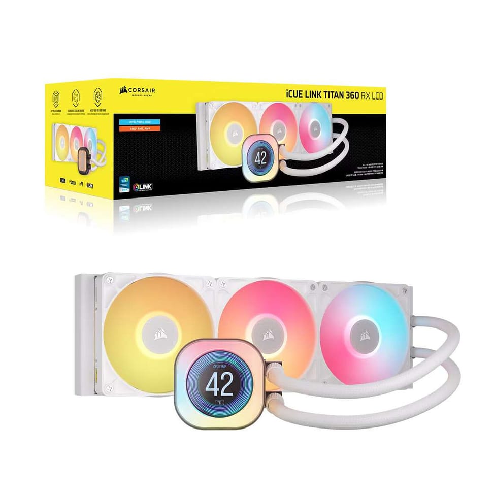 Corsair Titan 360 RX LCD RGB (Blanc) — image 4