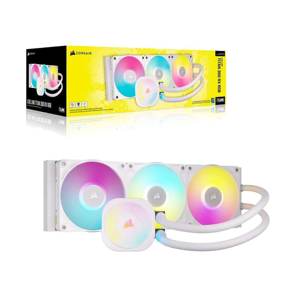 Corsair Titan 360 RX RGB (Blanc) — image 2