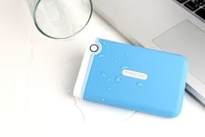 Disque dur USB 3.0 externe Anti-choc portable 1 TB Transcend StoreJet 25M3 - Bleu ciel 2.5" — image 7