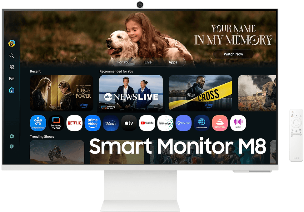 شاشة Smart AI 32" Samsung M8 M80F UHD 4K مع كاميرا (LS32FM801UUXEN) — صورة 1