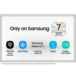 Téléviseur Samsung Vision AI Smart 75" QLED Q7F UHD 4K serie 7 + Récepteur intégré (QA75Q7FAAUXMV)