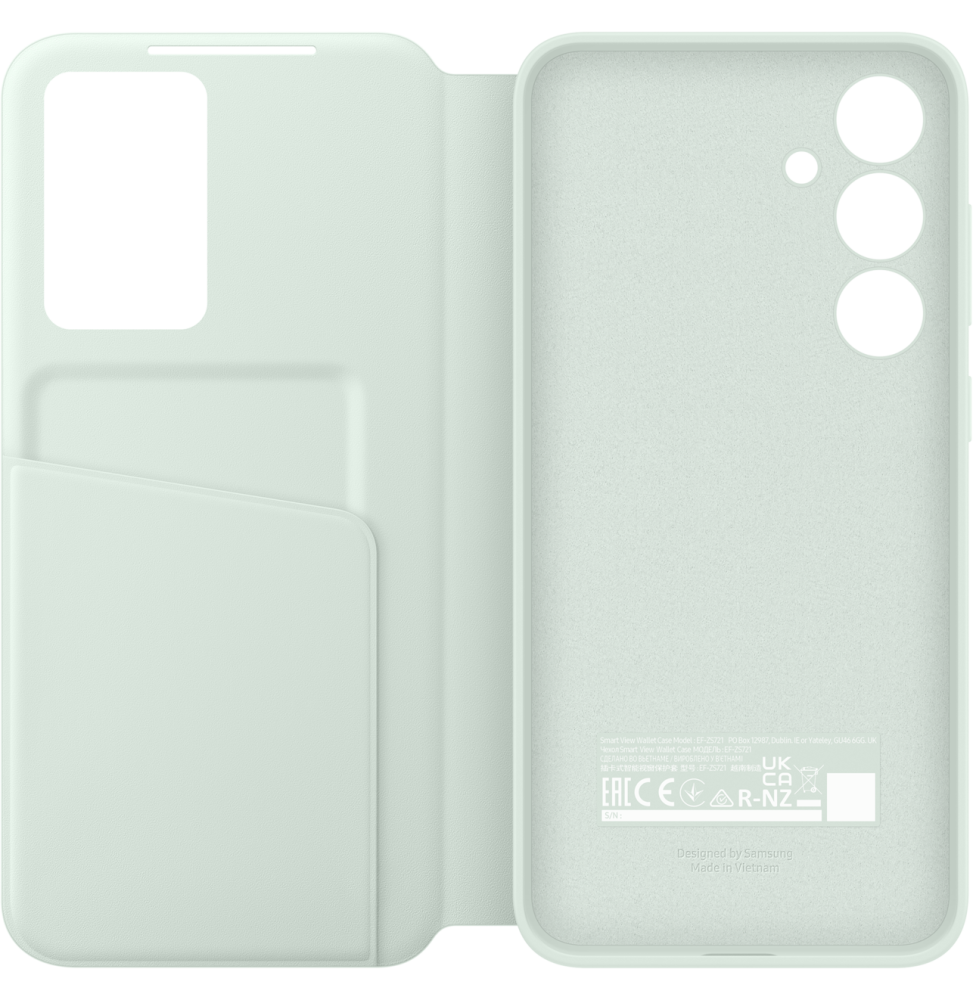 Étui smart View Samsung avec porte-carte pour Galaxy S24 FE (EF-ZS721CMEGWW)