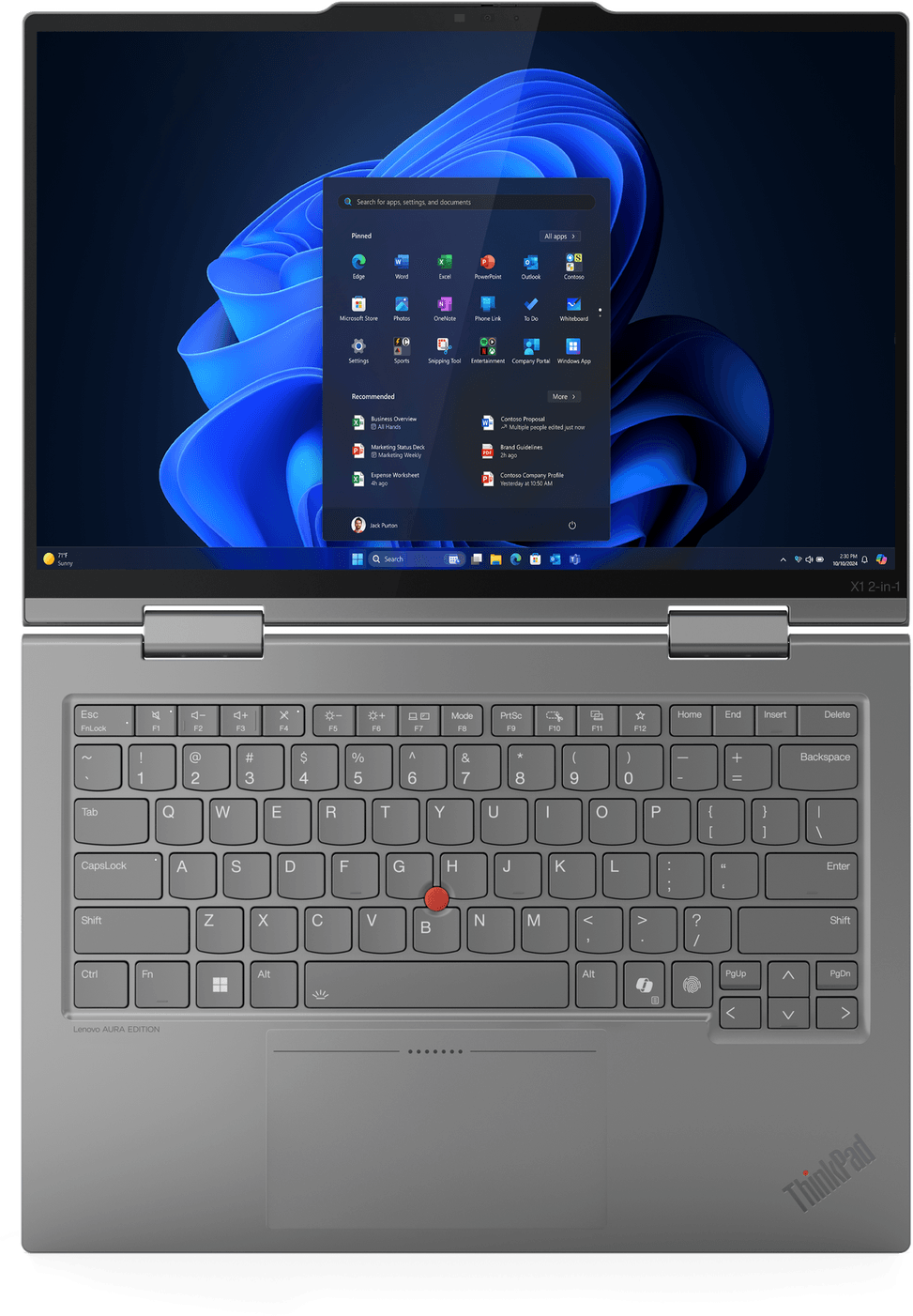 Ordinateur Portable Convertible Lenovo ThinkPad X1 2-in-1 Gen 10 Aura Edition (21NU0077FE) — image 11