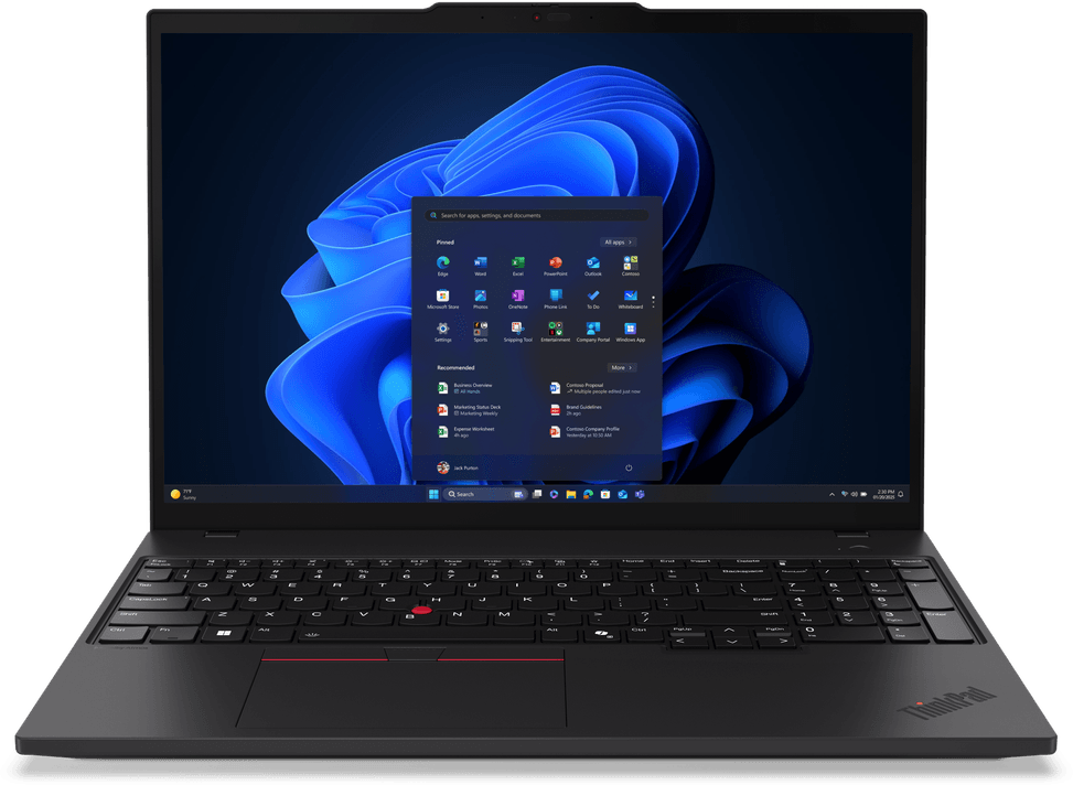 حاسوب محمول Lenovo ThinkPad T16 Gen 4 (Intel) (21QE0010FE) — صورة 1