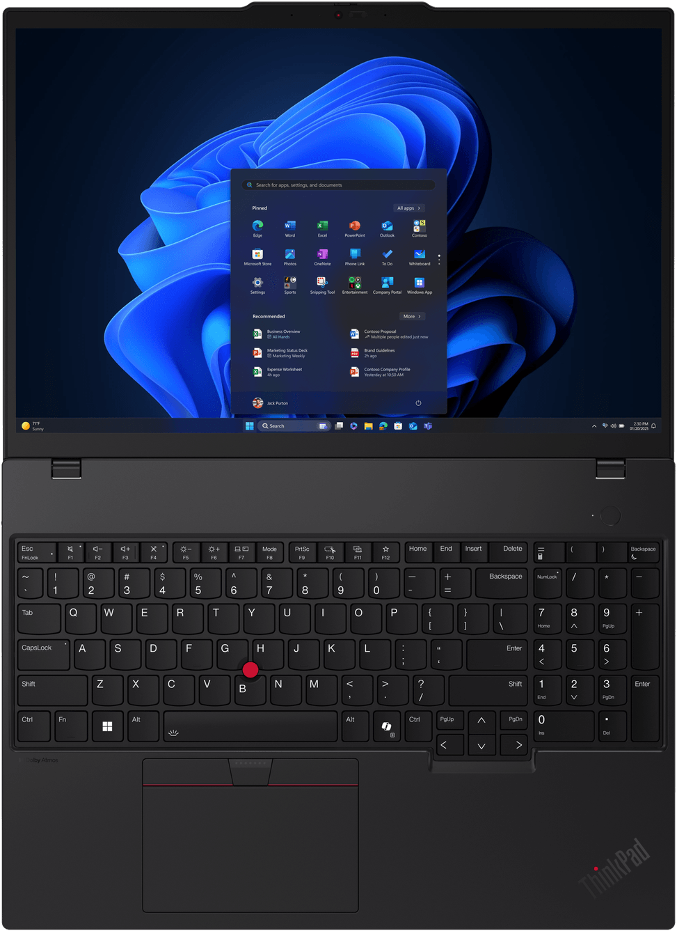 Ordinateur Portable Lenovo ThinkPad T16 Gen 4 (Intel) (21QE0010FE) — image 5