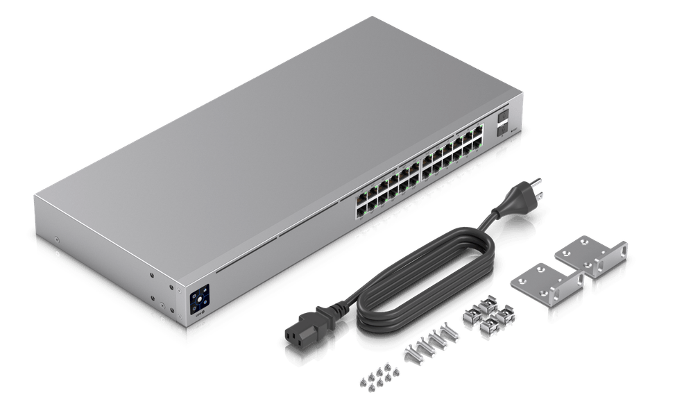 جهاز Switch PoE قياسي Ubiquiti Switch 24 PoE – USW-24-POE — صورة 1
