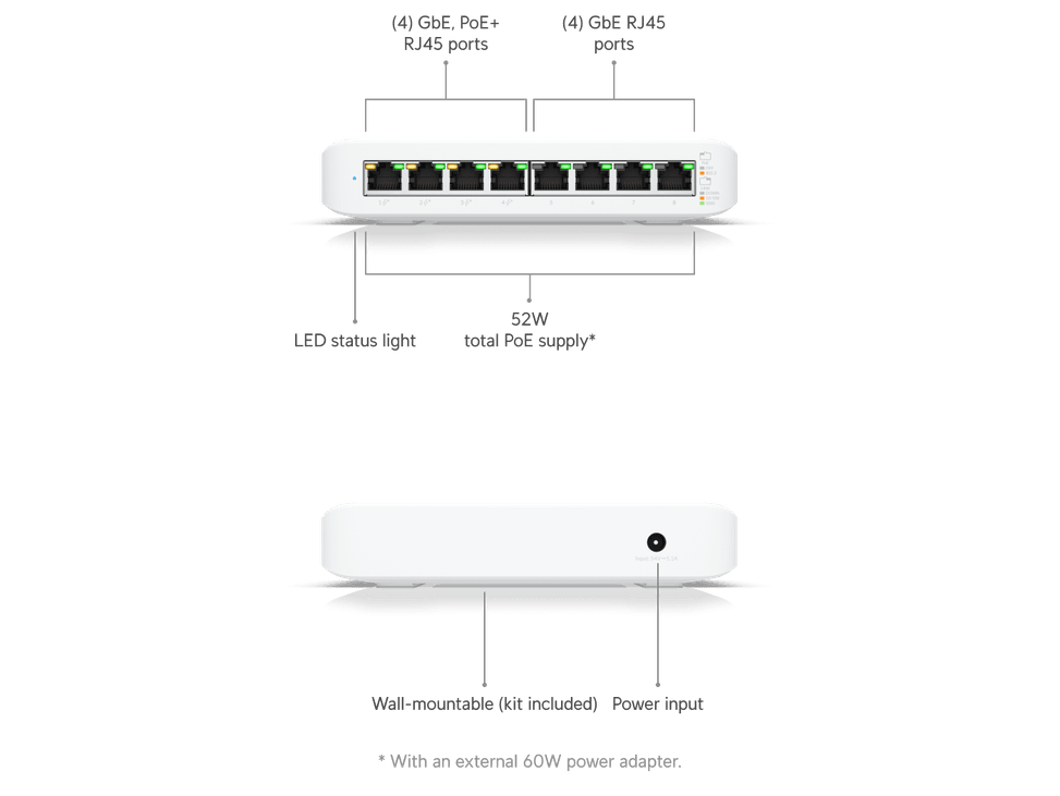 Ubiquiti Switch Lite 8 PoE – Switch PoE 8 ports USW-Lite-8-POE — image 8