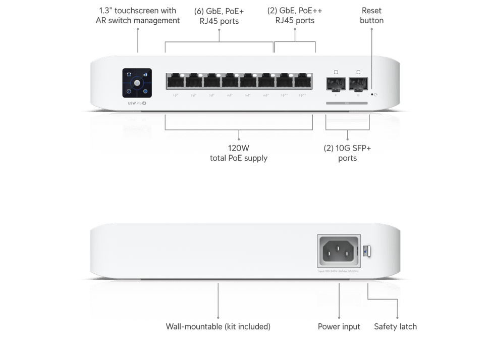 Ubiquiti Pro 8 PoE – Switch PoE administrable USW-Pro-8-PoE — image 9