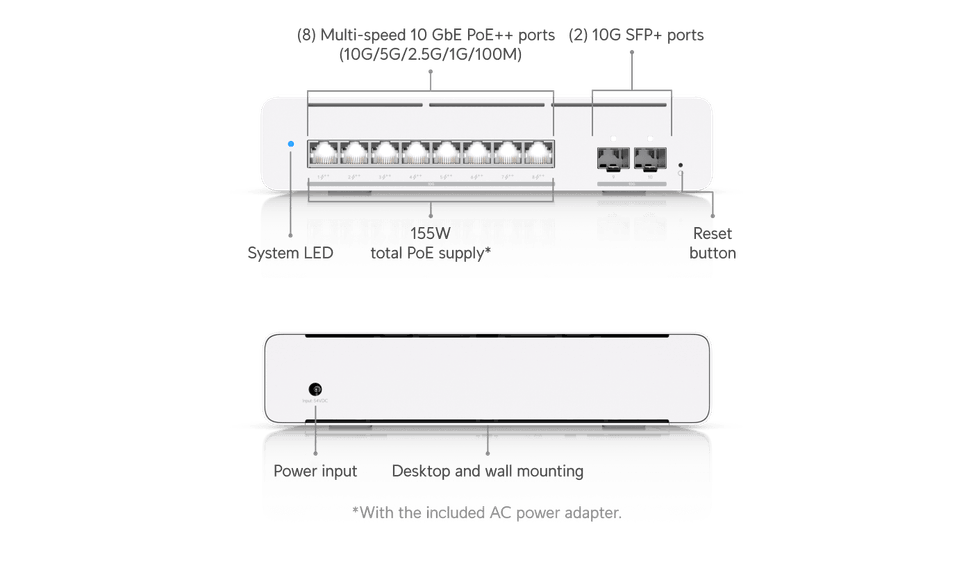 Ubiquiti Switch Pro XG 8 PoE – Switch POE administrable USW-Pro-XG-8-PoE — image 10