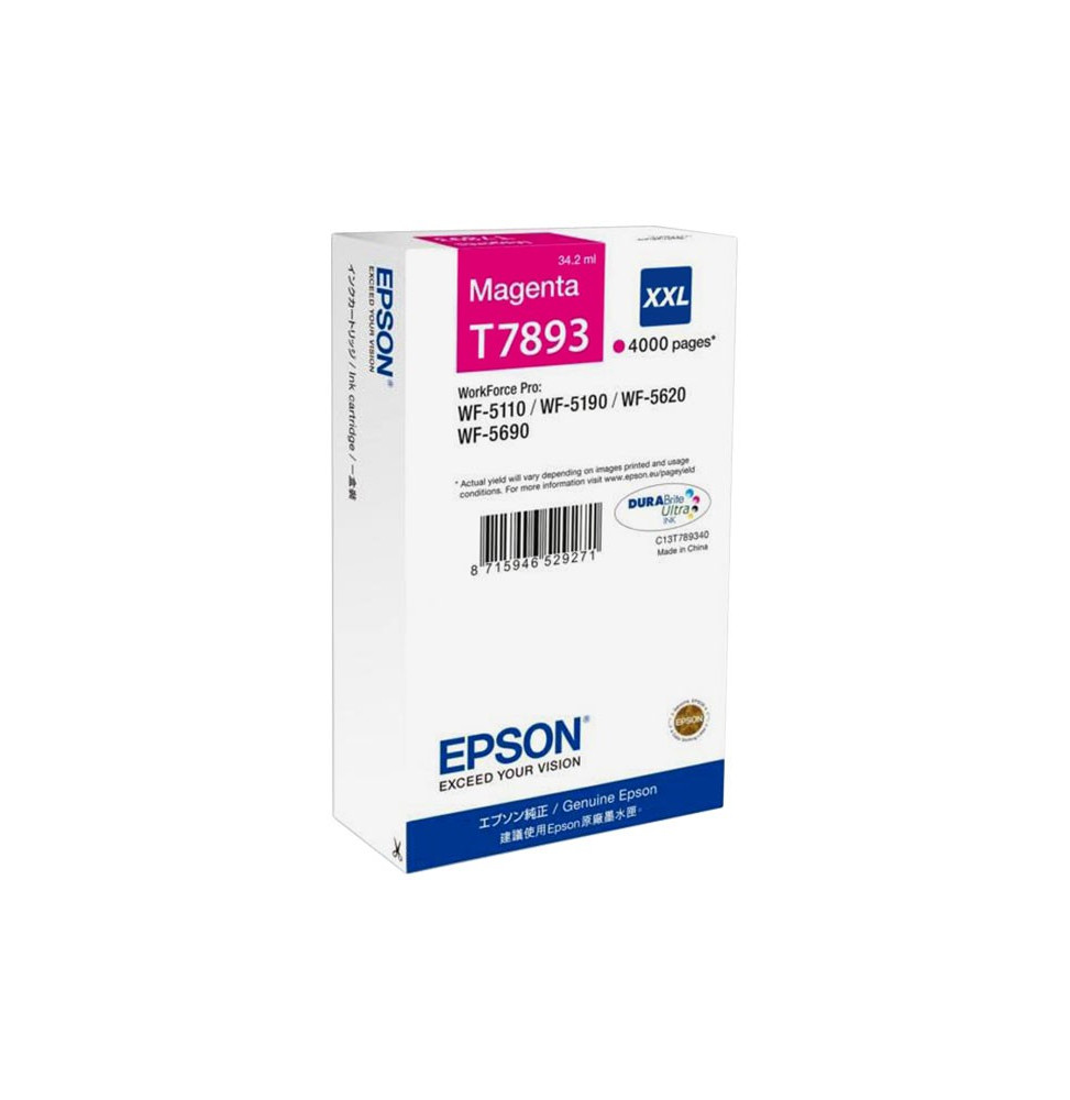Cartouche d'encre EPSON Ultra Jaune XXL (4000 pages) Cartouche d'encre EPSON Ultra Jaune XXL (4000 pages)