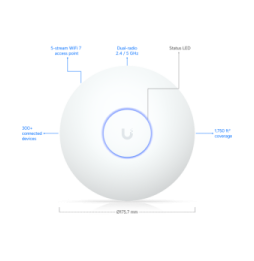 Ubiquiti U7 Long-Range – Point d'accès WiFi 7 U7-LR
