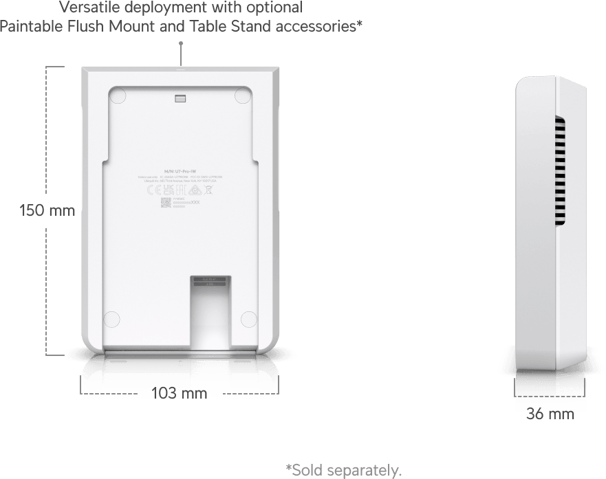 Ubiquiti U7 Pro Wall – Point d'accès WiFi 7 mural U7-Pro-Wall — image 12