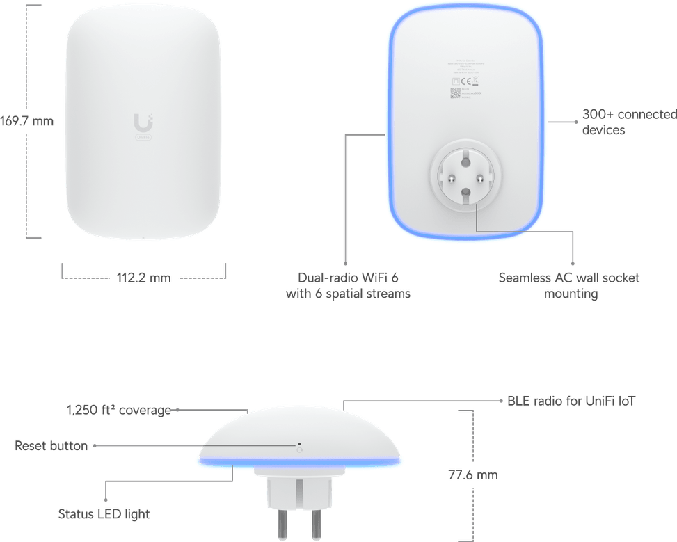 Ubiquiti U6 Extender – Extenseur WiFi 6 U6-Extender — image 10