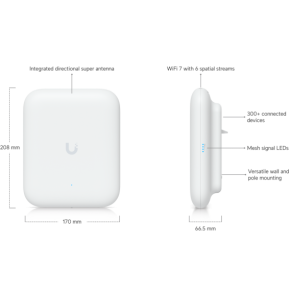 Ubiquiti U7 Pro Outdoor – Point d'accès WiFi extérieur U7-Pro-Outdoor