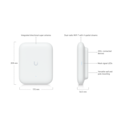 Ubiquiti U7 Outdoor – Point d'accès WiFi 7 extérieur U7-Outdoor
