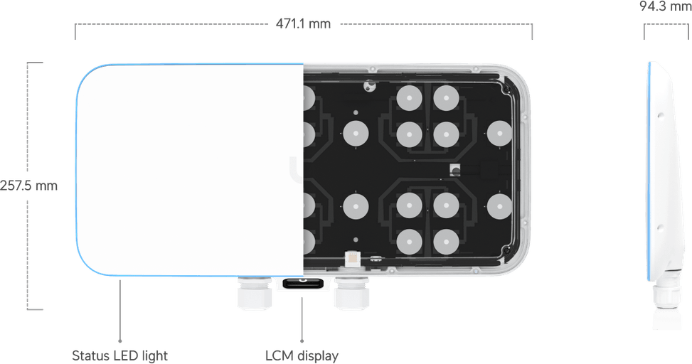 Ubiquiti WiFi BaseStation XG – Point d'accès tri-radio WiFi 5 UWB-XG — image 9