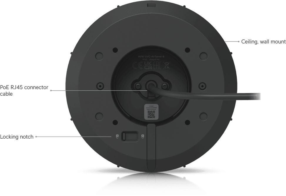 Ubiquiti AI Turret – Camera dôme 4K étanche UVC-AI-Turret-B — image 29