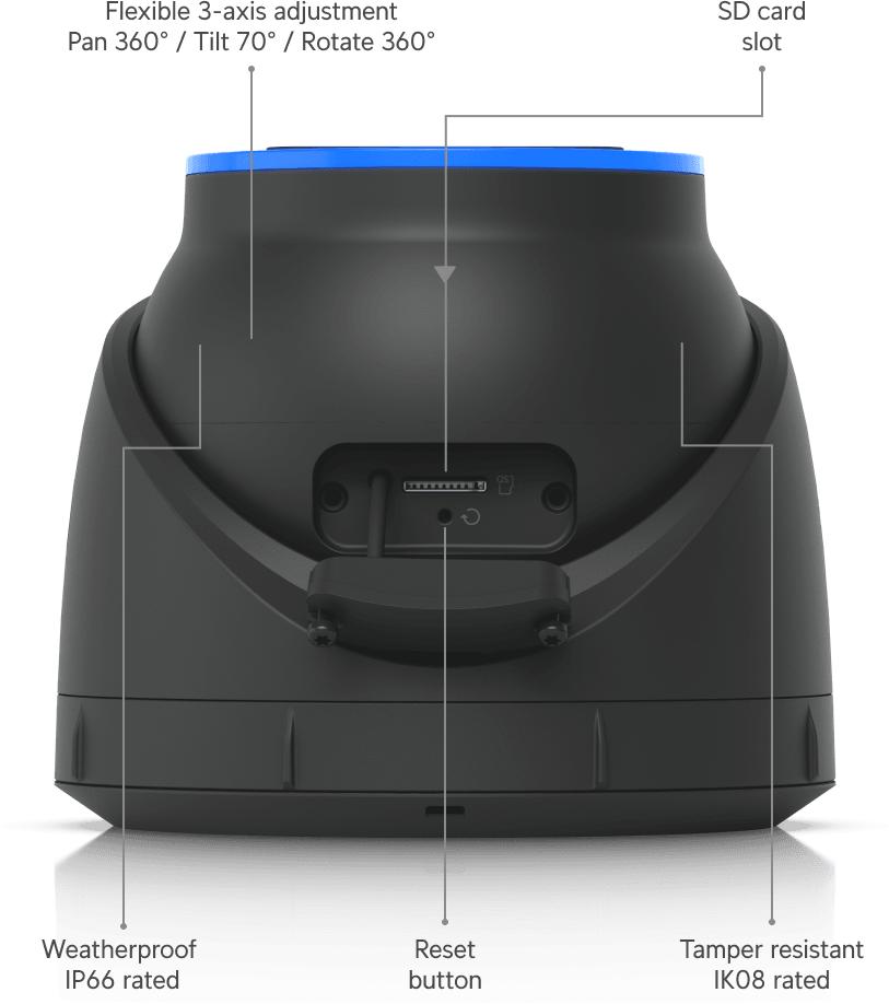 Ubiquiti AI Turret – Camera dôme turrett 4K UVC-AI-Turret-W — image 28
