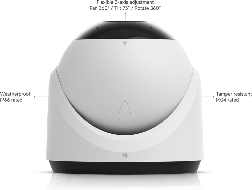 Ubiquiti G6 Turret – Camera extérieure 4K PoE UVC-G6-Turret-B — image 21