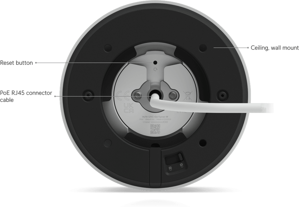 Ubiquiti G6 Turret – Camera extérieure 4K PoE UVC-G6-Turret-B — image 22