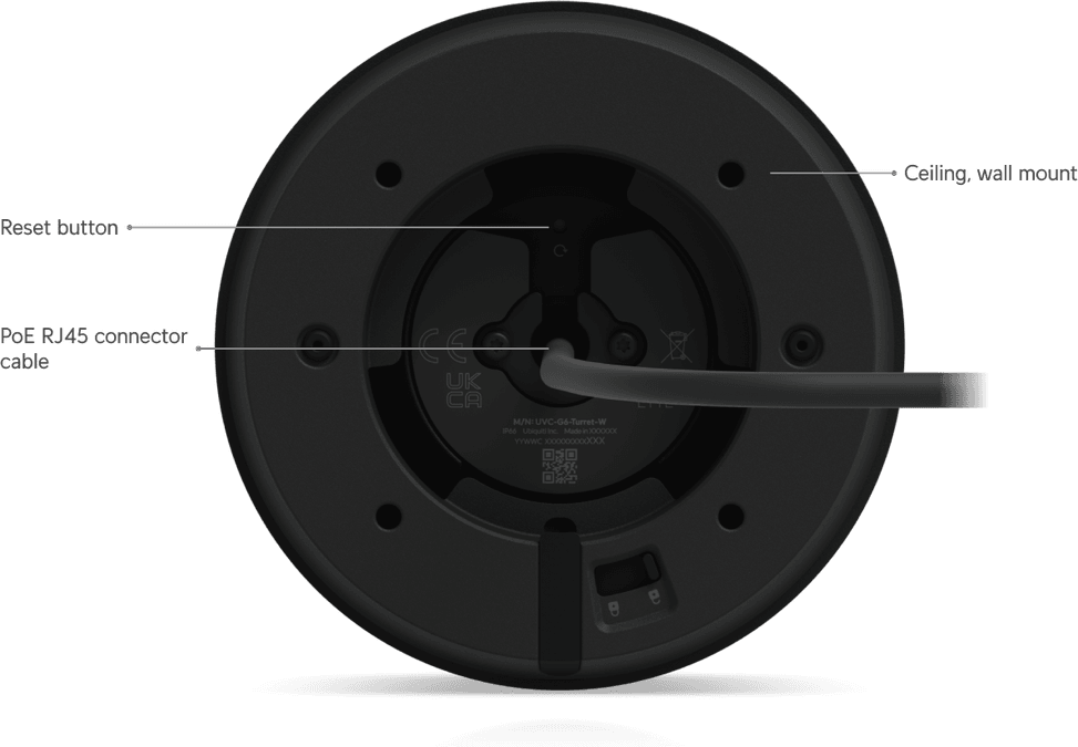 Ubiquiti G6 Turret – Camera extérieure 4K PoE UVC-G6-Turret-B — image 25