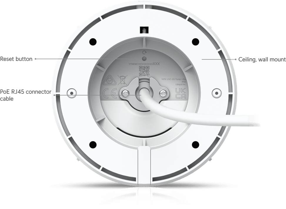 Ubiquiti G5 Turret Ultra – Caméra HD PoE 2K UVC-G5-Turret-Ultra-B — image 22