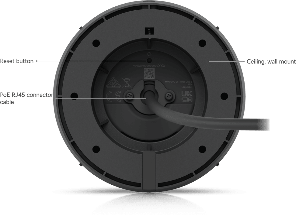 Ubiquiti G5 Turret Ultra – Caméra HD PoE 2K UVC-G5-Turret-Ultra-B — image 25