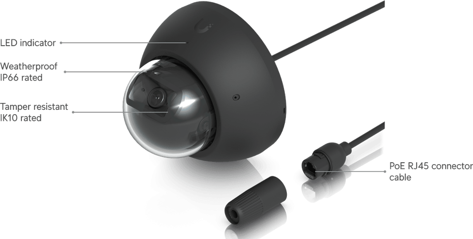 Ubiquiti AI Dome – Camera dôme 4K résistante aux intempéries UVC-AI-Dome-W — image 21