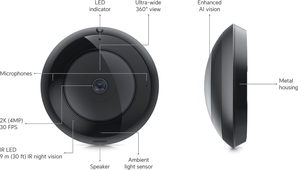 Ubiquiti AI 360 – Camera 360° avec intelligence artificielle UVC-AI-360 — image 22