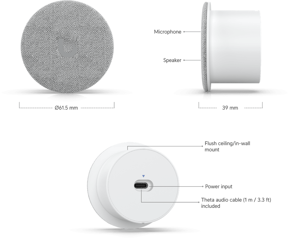 Ubiquiti AI Theta Audio – Module audio bidirectionnel UVC-AI-Theta-Audio — image 6