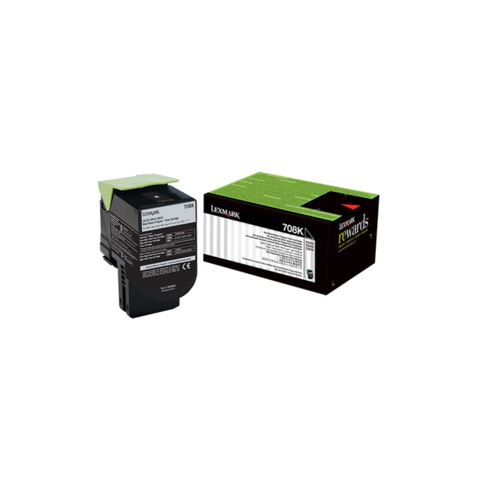 Cartouche de toner Noir LEXMARK Return Program (70C80K0)