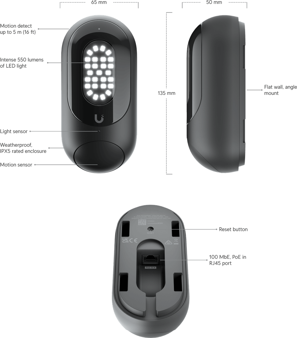 Ubiquiti Protect Floodlight – Projecteur à détection de mouvement UP-FloodLight — image 10