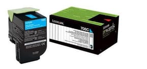 Cartouche de toner Cyan LEXMARK Return Program 1000 pages (70C80C0)