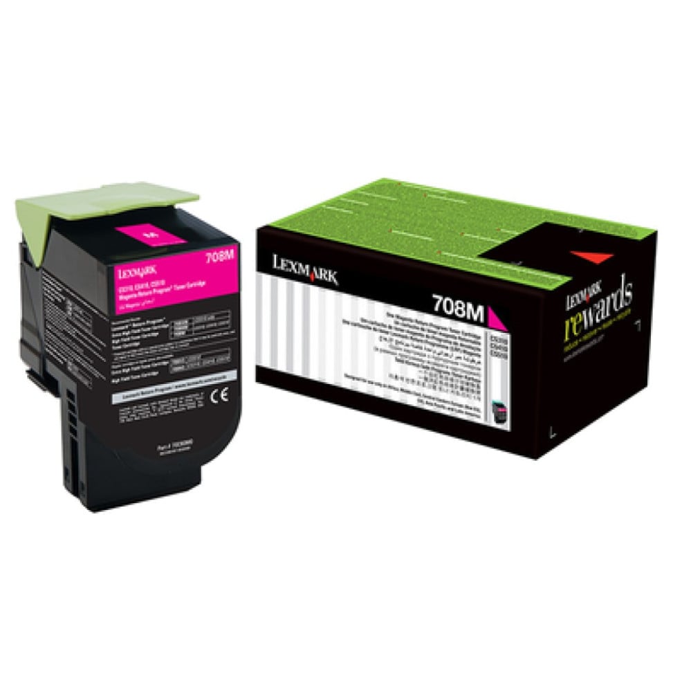 Cartouche de toner Cyan LEXMARK Return Program 1000 pages (70C80C0) Cartouche de toner Cyan LEXMARK Return Program 1000 pages (70C80C0)