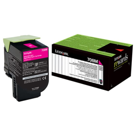 خرطوشة تونر Lexmark أصلية 702M أرجواني - 1000 صفحة قياسية