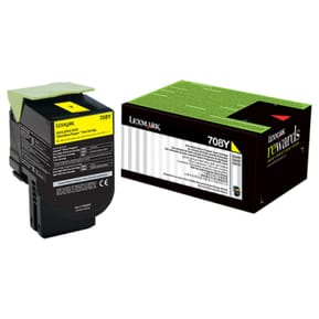 خرطوشة حبر Lexmark أصلية 702Y أصفر - 1000 صفحة قياسية
