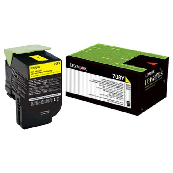 Cartouche d'encre d'origine Lexmark Jaune 702Y - 1000 pages Standard