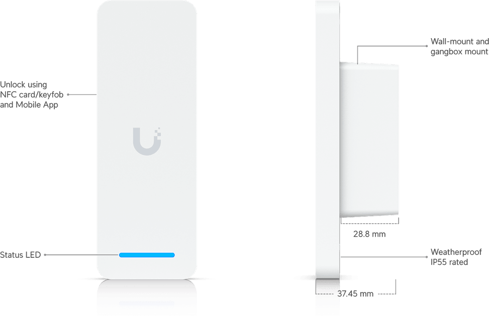Ubiquiti Access Ultra – Lecteur d'accès intelligent UA-Ultra — image 9