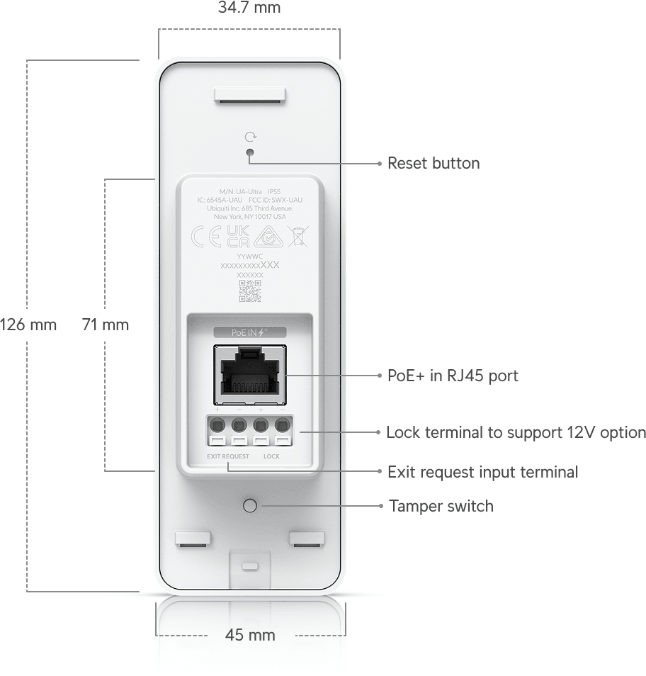 Ubiquiti Access Ultra – Lecteur d'accès intelligent UA-Ultra — image 10