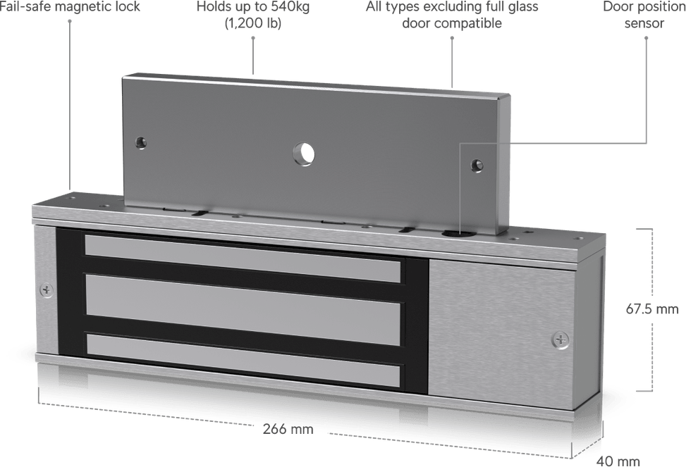 Ubiquiti Access Magnetic Lock – Serrure magnétique UA-Lock-Magnetic-270kg — image 11