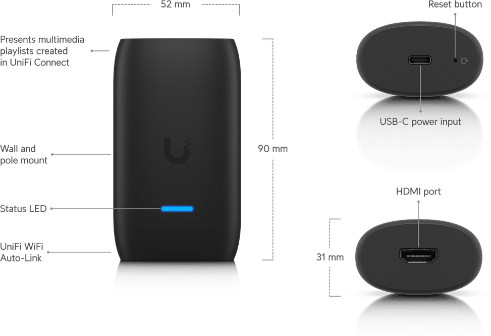Ubiquiti Display Cast Lite – Lecteur de signalisation numérique UC-Cast-Lite — image 10