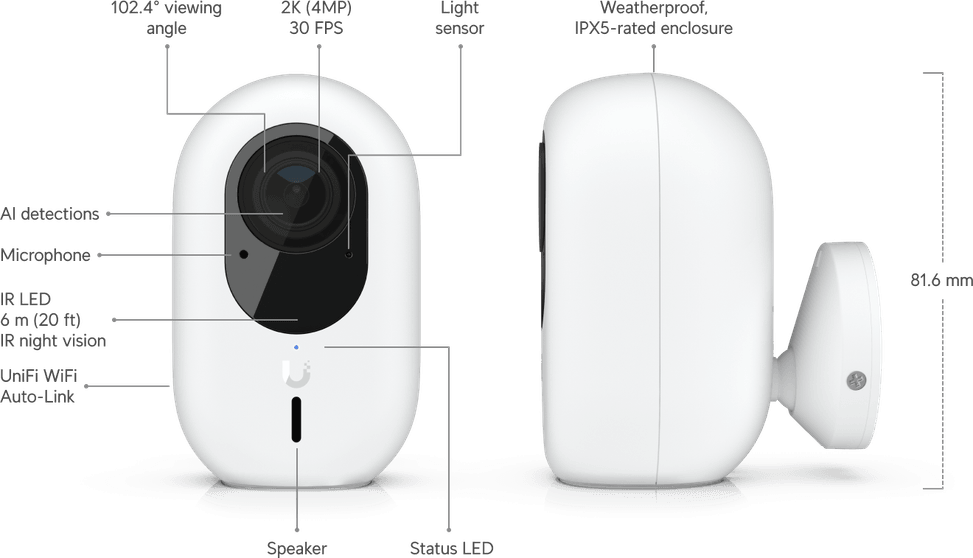 Ubiquiti G4 Instant – Camera WiFi compacte UVC-G4-INS — image 10