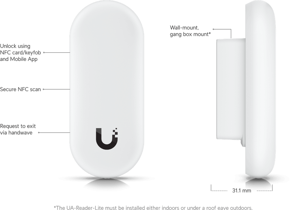 Ubiquiti Access Reader Lite – Lecteur d'accès pratique UA-Reader Lite — image 10
