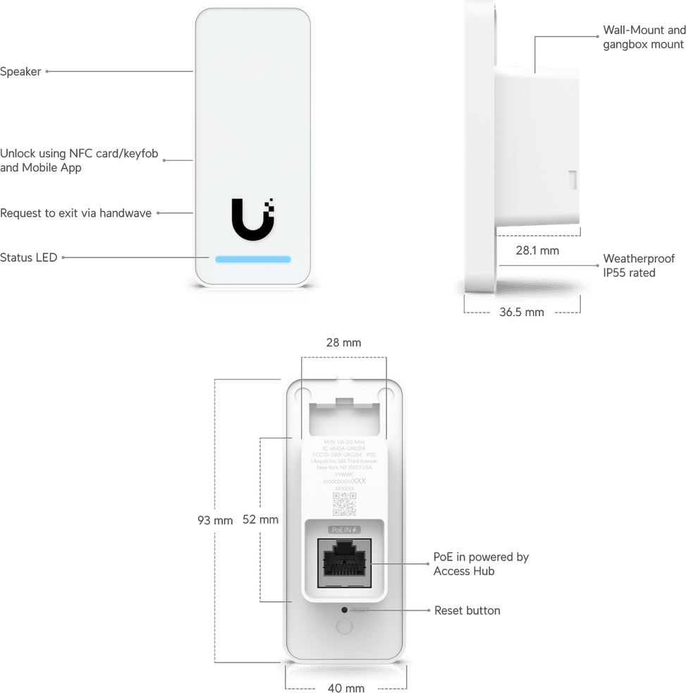 Ubiquiti Access G3 Starter Kit – Kit d'accès tout-en-un UA-G3-SK — image 11