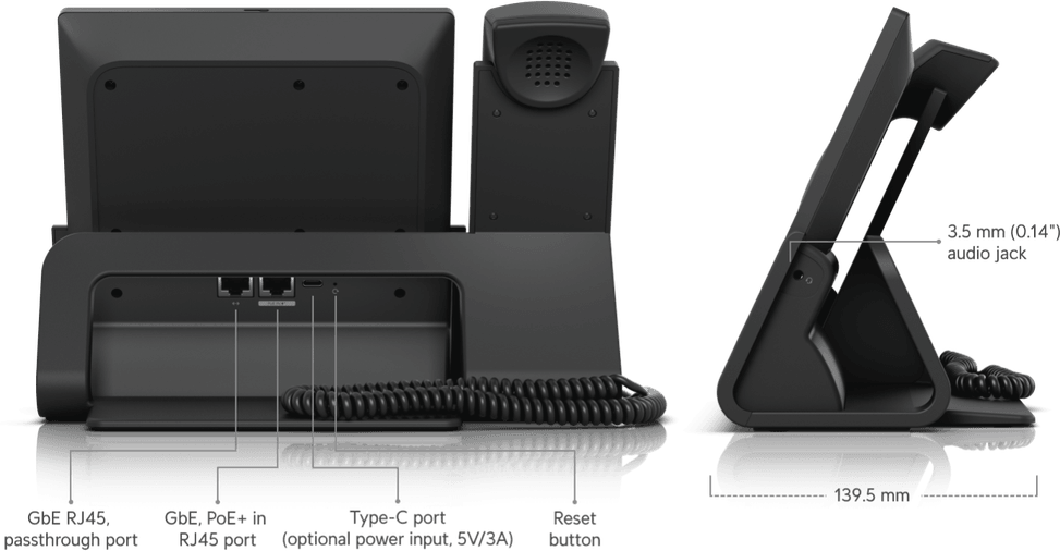 Ubiquiti Phone G3 Touch Enterprise – Smartphone de bureau haut de gamme UTP-G3-Touch-Enterprise — image 11