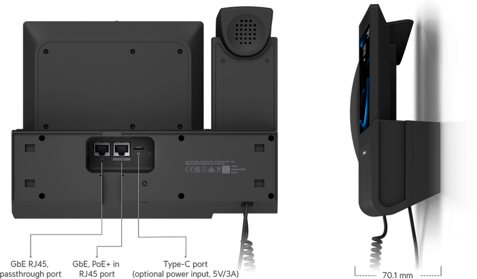 Ubiquiti Phone G3 Touch Wall – Smartphone mural avec écran tactile 7 pouces UTP-G3-Touch-Wall — image 12