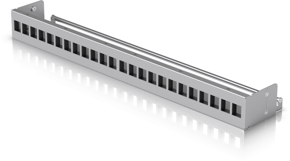 Ubiquiti 24-Port Blank Keystone Patch Panel – Panneau de brassage 24 ports UACC-Rack-Panel-Patch-Blank-24 — image 1