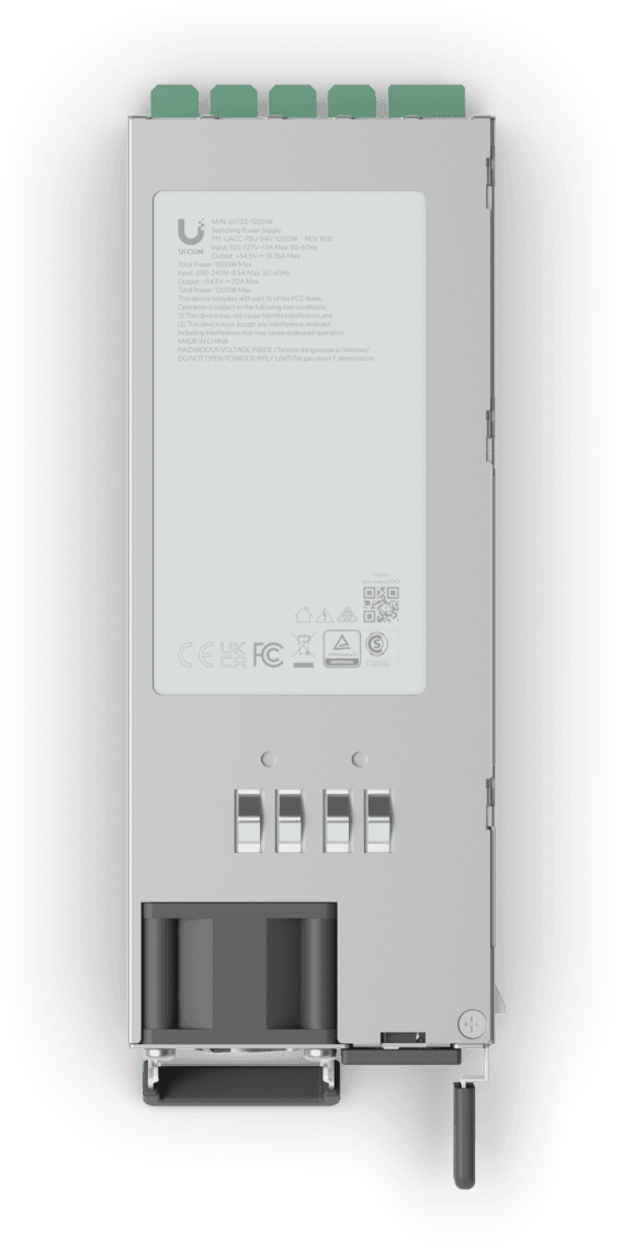 Ubiquiti Hot-Swappable Power Module (150W) – Module d'alimentation interchangeable UACC-PSU-12V-150W — image 1