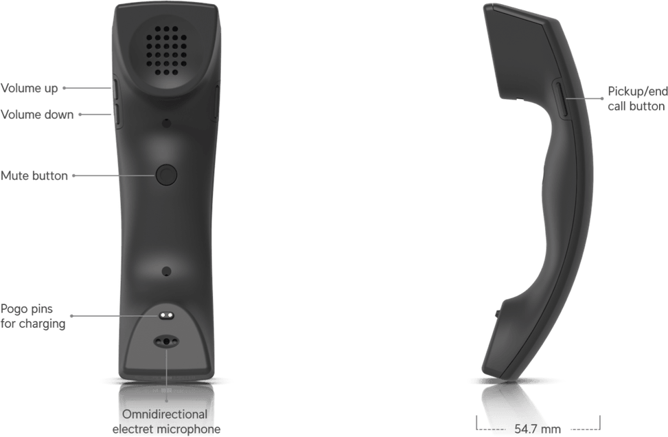 Ubiquiti G3 Wireless Handset – Téléphone sans fil haute qualité UT-G3-Handset — image 13